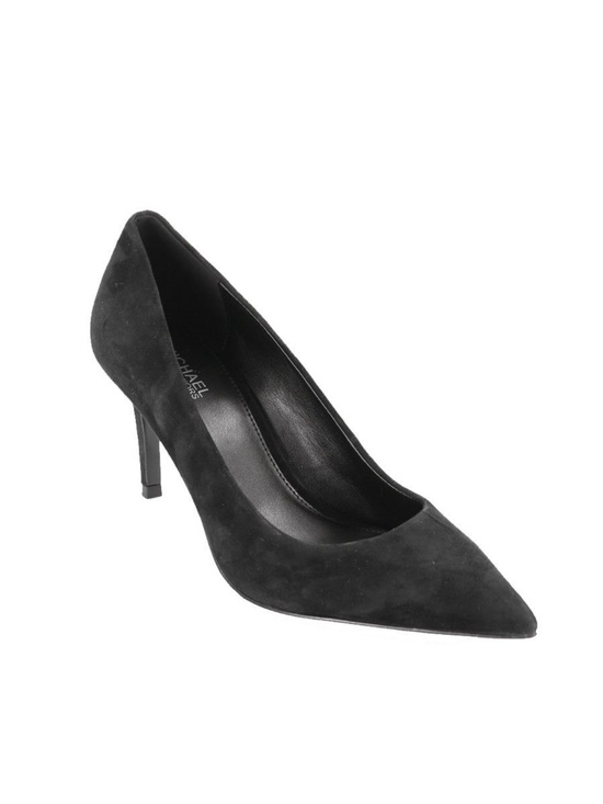 Michael Kors Shoes - Michael Kors Keke Black Suede Mid Pump - EUC